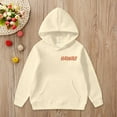 thumbnail image 2 of Trendfront Girls Hawaii Palm Tree Letter Graphic Hoodies Long Sleeve Kangaroo Pocket Fall Winter School Sweatshirt Tops, 2 of 6