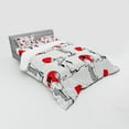 thumbnail image 3 of Ambesonne East Bedding Set 3 Pcs, Modern Japanese, Twin, Black Red, 3 of 3