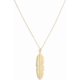 thumbnail image 1 of Boho Feather Pendant Necklace Chain Long Leaf Necklaces Jewelry for Women and Girls, 1 of 4