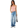 thumbnail image 6 of Wrongduck Women's Double Lined Lace Tank Top Sleeveless Fitted Cami Adjustable Strap Layering Fashion Top, 6 of 13