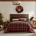 thumbnail image 2 of Wonderful Plaid Faux Wool Comforter Set – 3-Piece Cozy Stylish All-Season Bedding, 2 of 7