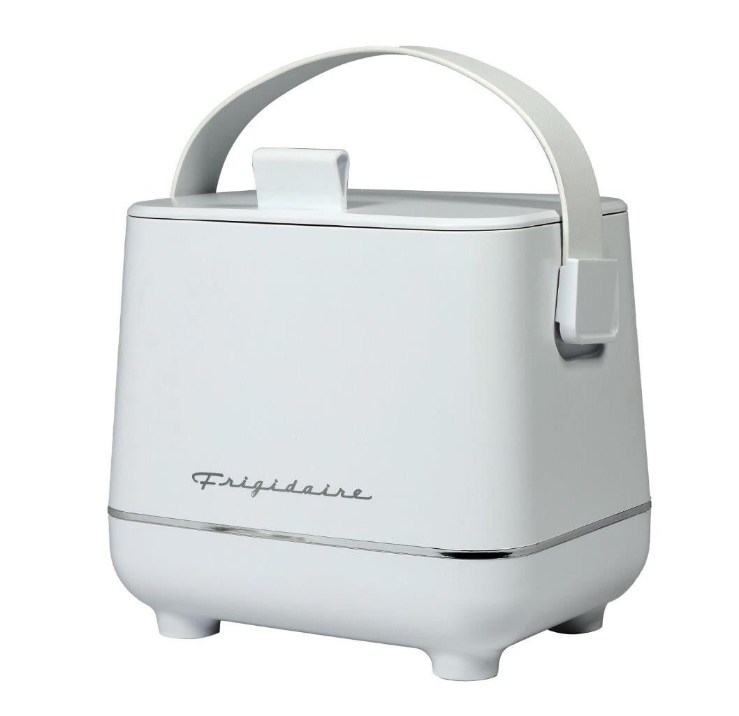 Frigidaire Portable 6-Can Insulated Mini Fridge Cooler, White, 0.14 cu. ft