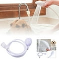 thumbnail image 3 of Portable Sink Hose Faucet Sprayer - Handheld Shampoo Sprayer with Rubber Hose for Pets, Hair Washing & Vegetable Rinsing - Adjustable Utility Sink Sprayer for Kitchen & Bath, 3 of 8
