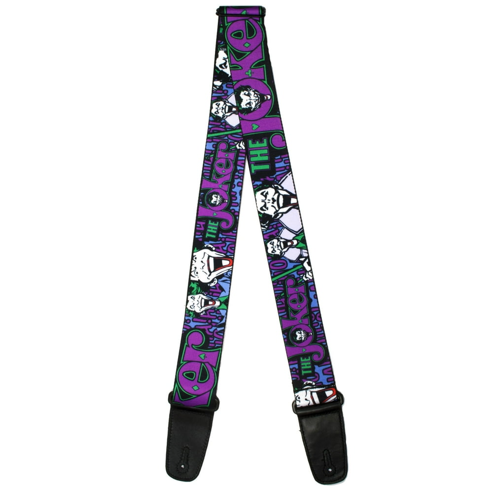 BuckleDown 2" Joker Face Guitar Strap