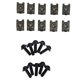 thumbnail image 2 of 10 Piezas 5x16mm Kit De Pernos De Cuerpo De Carenado De Motocicleta Tornillo Tuerca De Clip De Sujeción De Velocidad, Pernos De Aluminio Reemplazo Directo Ajuste Universal Para, 2 of 7