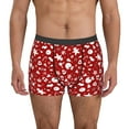 thumbnail image 1 of Balery Red Christmas Cheer. Calzoncillos bóxer para hombre, ropa interior de algodón suave y transpirable con cinturilla de nailon-X-Large, 1 of 5