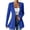 Blue, variant on Women's Casual Open Front Sweater Long Sleeve Rib Knit Draped Cardigan Black,S