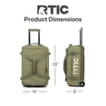 thumbnail image 6 of RTIC Road Trip Rolling Duffle Bag, Medium, Water-Resistant and Wheeled, Olive & Beach, 6 of 9