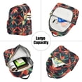 thumbnail image 5 of FORMRS Mini Backpack Purse for Women Quilted Travel Daypack Casual Shoulder Bag, Red Abstract, 5 of 7