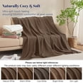 thumbnail image 6 of PHF Ultra Soft Waffle Weave Blanket Twin Size for Bed, Lightweight and Breathable Blanket, Perfect for Hot Sleepers, 66"x 90", Chocolate, 6 of 7