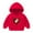 Red2, variant on Qingpeng Toddler Unisex Cute Print Hoodie Kids Boys Girls Cotton Long Sleeves Pullover Shirt Casual Loose Shirt