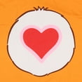 thumbnail image 2 of Care Bears Men's Tenderheart Bear Belly Badge Adult Graphic Print Crewneck Short Sleeve Orange Costume T-Shirt, 2 of 3