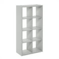 thumbnail image 2 of Furinno CUBICLE Open Back Decorative Cube Storage Organizer in 8-Cube Light Grey, 2 of 8