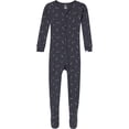 thumbnail image 3 of Gerber Baby and Toddler Neutral Tight Fitting Footed Unionsuits, 2-Pack, Sizes 0/3 Months - 5T, 3 of 8