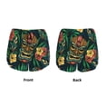 thumbnail image 3 of Balery Tropical Tribe Mask Pattern Women's Running Shorts with Liner 2 Pockets Elastic Workout Athletic Gym Yoga Shorts-Medium, 3 of 7