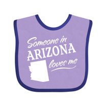 Inktastic Someone in Arizona Loves Me Boys or Girls Baby Bib