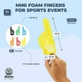 thumbnail image 5 of 24-Pack Mini Foam Fingers for for Sports-Themed Birthday, Mini Party Favors, Game Day Supplies, Mini Foam Hand Fingers It's Going Down, We're #1 (6 Colors, 5.5 in), 5 of 10