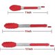 thumbnail image 5 of 3-Piece Set Stainless Steel Kitchen Tongs Food Grade, Red, 5 of 5