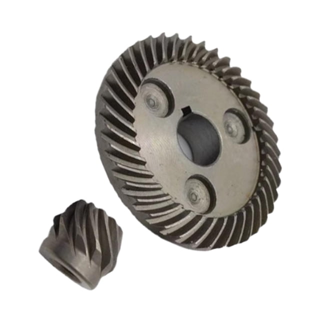 Juego de piñón cónico en espiral de 11 dientes, reemplazo de engranaje de anillo de 39 dientes para herramienta eléctrica de amoladora de