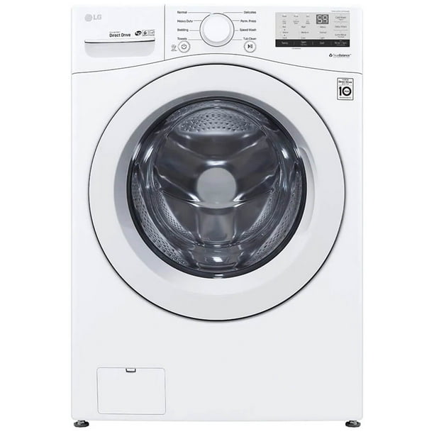 LG WM3400CW 4.5 Cu.Ft. White Electric Front Load Washer - Walmart.com ...