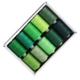 thumbnail image 2 of AMLESO Fils à Coudre Polyester 1000 Verges par Bobine pour Surjeteuse Tout Usage Vert, 2 of 7