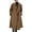 Dark Camel, variant on Women's Camel Double Breasted Wool Pea Coat Notch Lapel Midi Winter