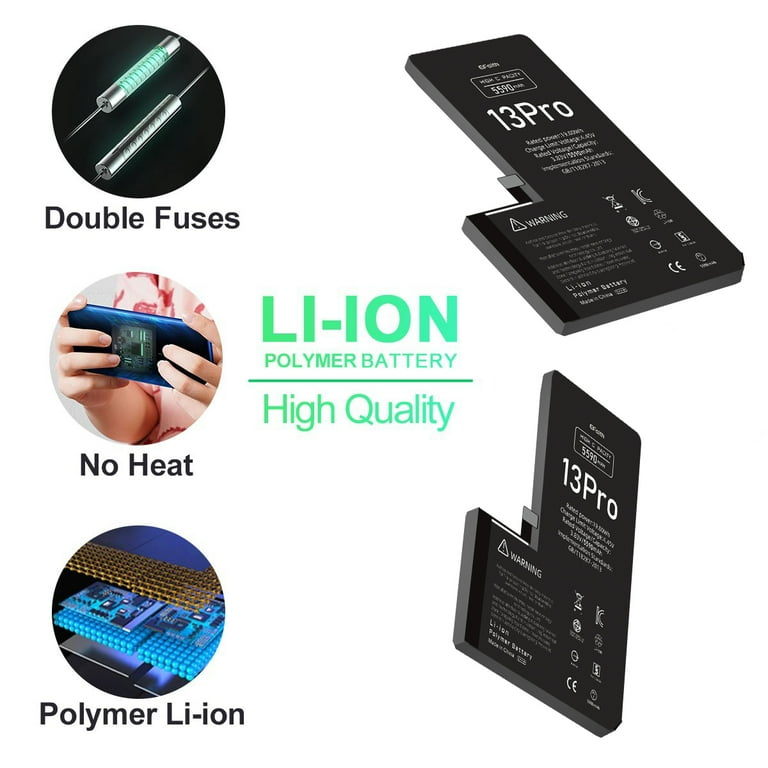 Battery Pro 13 iPhone For LRSE バッテリー75% GB 256 iPhone１３Pro Replacement High 5590mAh Kit, スマートフォン本体