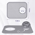 thumbnail image 4 of 2024 TOP! Silicone Sink Mat, 2 Pack Protectors for Kitchen with Center Drain, Folding Non-Slip Heat Mat, 4 of 4
