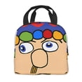 thumbnail image 3 of Lsque Sml Jeffy Print Insulated Lunch Bag with Thick Aluminum Foil Lunch Tote Bag with Front Pocket for Men and Women, Ideal for Work, School, Picnics, and Travel, 3 of 8