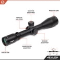 thumbnail image 5 of Athlon Optics Midas TAC 5-25x56 Riflescope - APLR4 FFP MOA, Black, 5 of 7