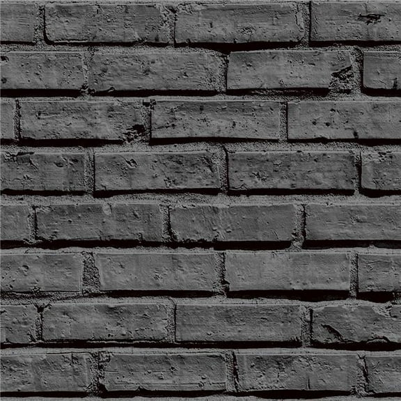 Arthouse 623007 Brick Wallpaper, Black