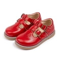 thumbnail image 4 of Mepaouo Girls Mary Jane Shoes Toddler Flower Ballet Flats Little Kids School Uniform Dressy Loafers, 4 of 9
