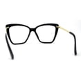 thumbnail image 2 of Womens Oversize Cat Eye Chic Blue Light Filtering Computer Eyeglasses Black, 2 of 4