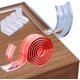 thumbnail image 1 of Esquineros Protectores, Protectores de Esquinas para Muebles de Silicona, Tira Protectora de Bordes 3M + 4 Esquinas Para Mesas, Esquinas, Escaleras, 1 of 4
