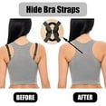 thumbnail image 4 of yeuweold Bra Strap Clips, Bra Extender 3 Hooks, Bra Clips and Bra Straps Holder - Conceal Straps - Cleavage Control, 4 of 4