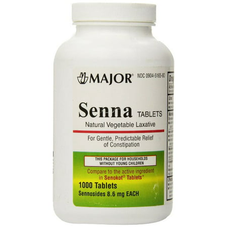 Major Senna Natural Vegetable Laxative Tablets