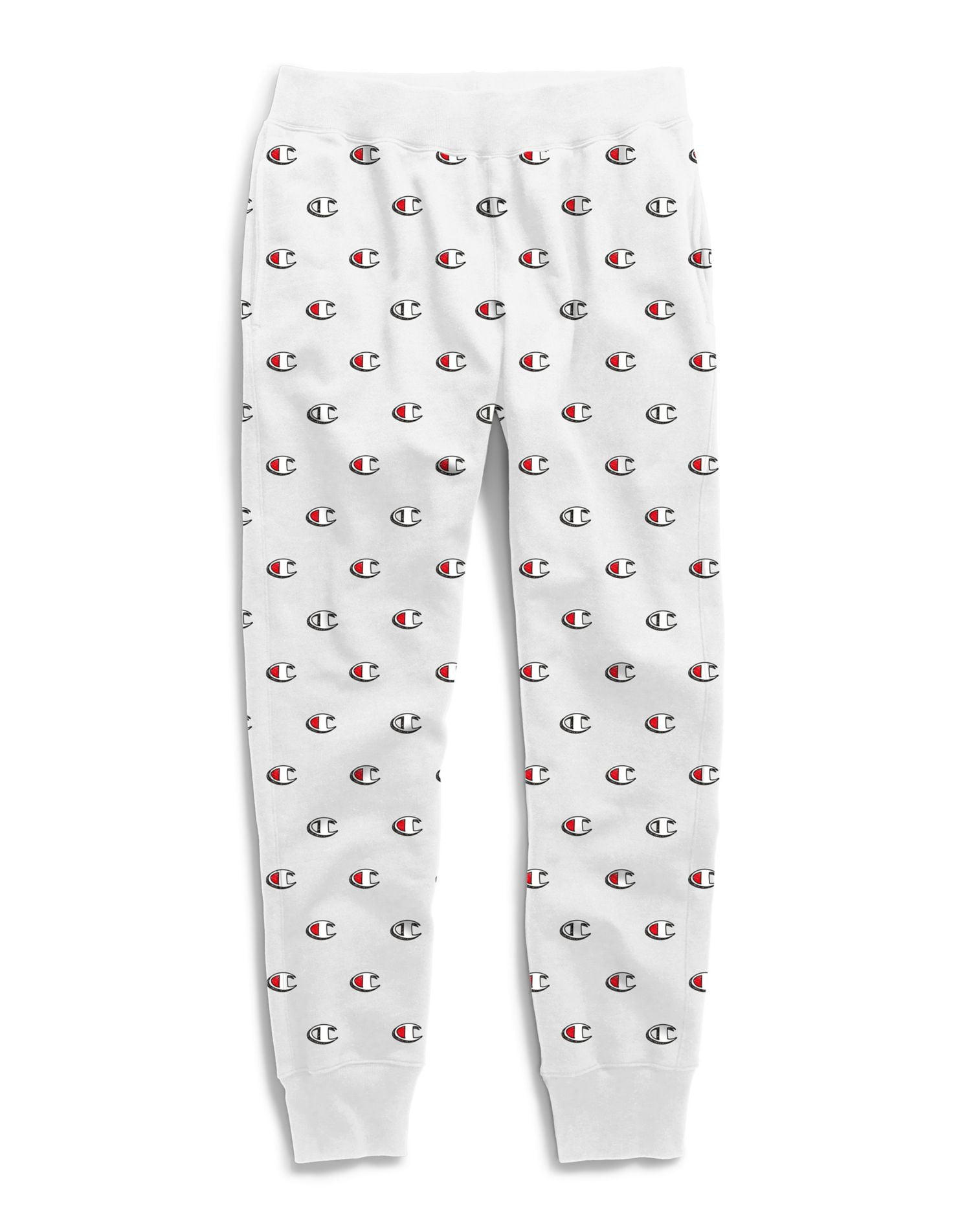champion reverse weave joggers white
