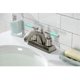 thumbnail image 3 of Kingston Brass FSC4648CKL Kaiser 4 in. Centerset Bathroom Faucet with Pop-Up Drain, Brushed Nickel, 3 of 5