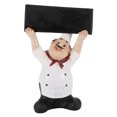 thumbnail image 1 of DeeCozy Resin Chef Decoration Retro welcome sign ornament Hand Up Chef Exquisite Welcome Sign Ornament Fadeless Chef Figure, 1 of 8