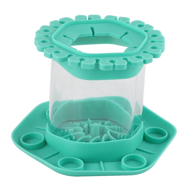 Limpiador de brochas de maquillaje, redondo, desmontable, tabla de fregar, multifuncional, para el hogar y el dormitorio, color verde