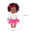 thumbnail image 3 of Black Baby Doll, Realistic African American Doll, 12 Inch Curly Hair Rotatable Limbs Washable Clothes, Soft Vinyl Material Kids Toy For Ages 3-12 Years, 3 of 5