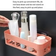 thumbnail image 3 of kurtrusly Multifunctional Hanging Shower Organiser – Rust-Proof And Stackable Storage Easy-to-Clean Shower Organiser No Drilling square pink 1Set, 3 of 6