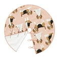 thumbnail image 3 of Bingfone Christmas Tree Skirt Mat Christmas Decoration Interior 30"-Beagle Dog On Brown, 3 of 8