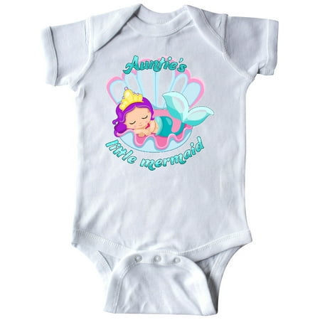 

Inktastic Auntie s Little Mermaid Gift Baby Girl Bodysuit