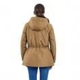 thumbnail image 2 of Women's London Fog Zip-Front Rain Anorak Jacket Color: Brown Size: X LARGE, 2 of 4