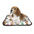 thumbnail image 2 of PKQWTM Christmas Lovely Cartoon Night Owls Pet Dog Cat Bed Pee Pads Mat Cushion Potty Dogsblankets Crate Bed Kennel 14x18 inch, 2 of 3