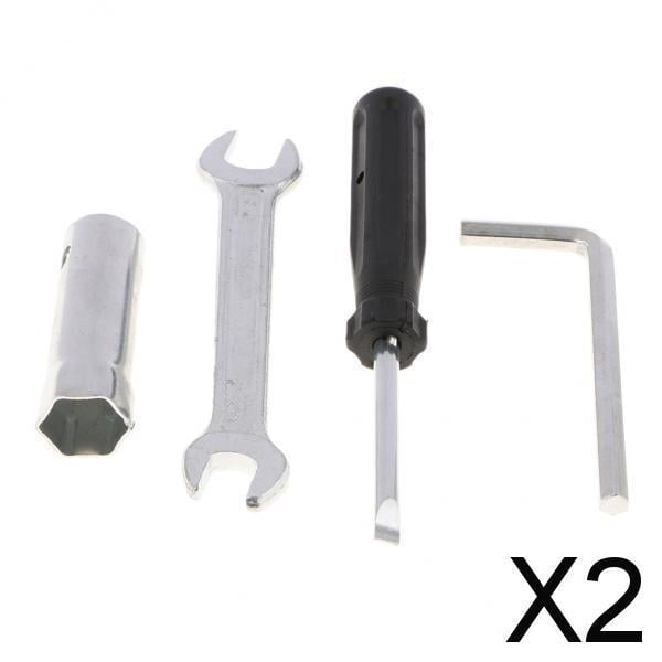Juego de destornilladores de enchufe para herramientas manuales, llave de extremo abierto, adaptador mecánico, 2 uds. 2 piezas