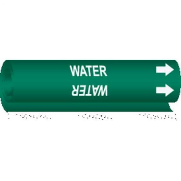 Brady Pipe Marker,Water,9 in H,8 in W 5786-I