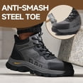 thumbnail image 2 of LAoutun Work Boots for Men Steel Toe Boots Wear-resistant Indestructible Construction Boots, 2 of 6
