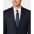 thumbnail image 3 of Dkny Men’s Modern-Fit Stretch Navy Windowpane Suit Separate Jacket, 3 of 4